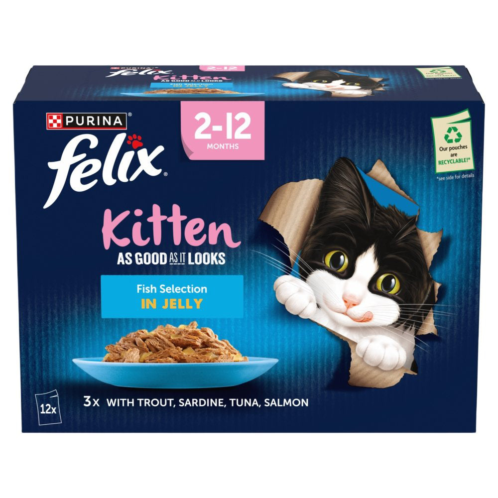 Felix Pouch AGAIL Kitten Fish 12x85g