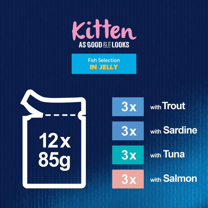 Felix Pouch AGAIL Kitten Fish 12x85g