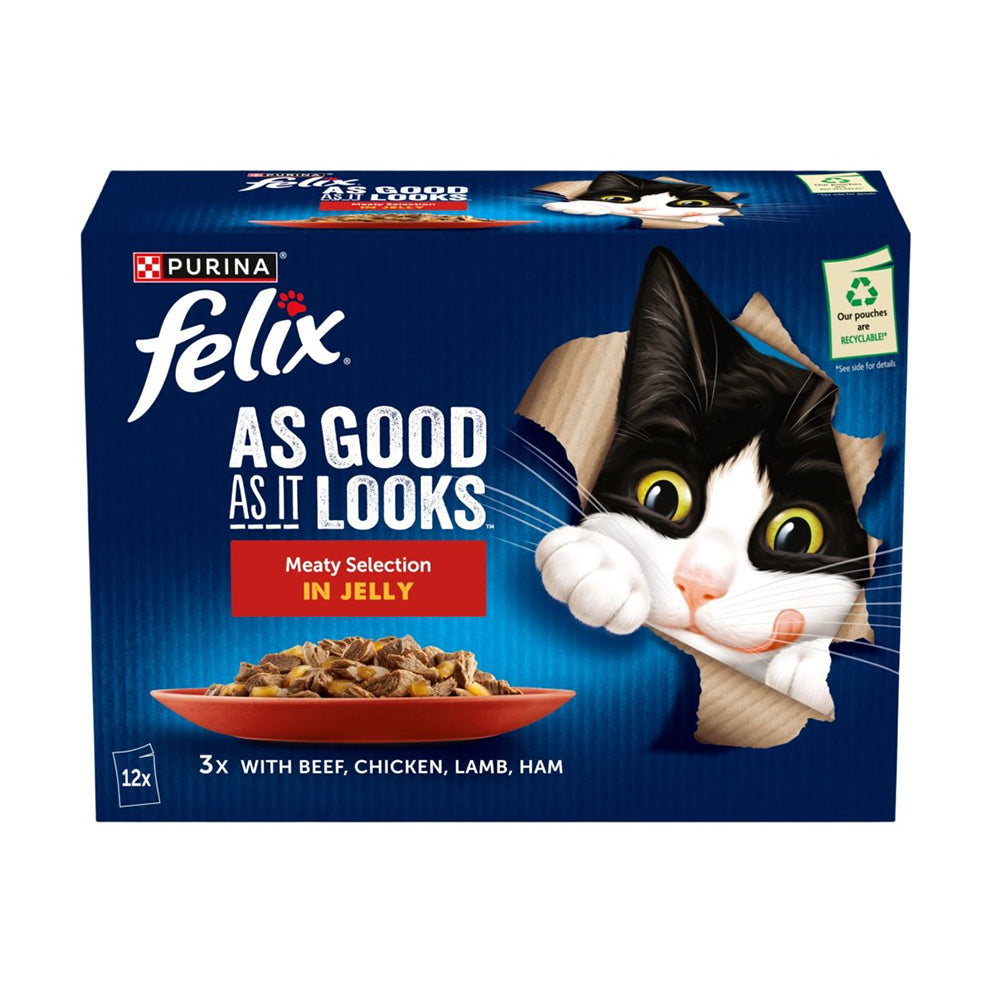 Felix Pouch AGAIL Meaty Selection With Beef 12x85g