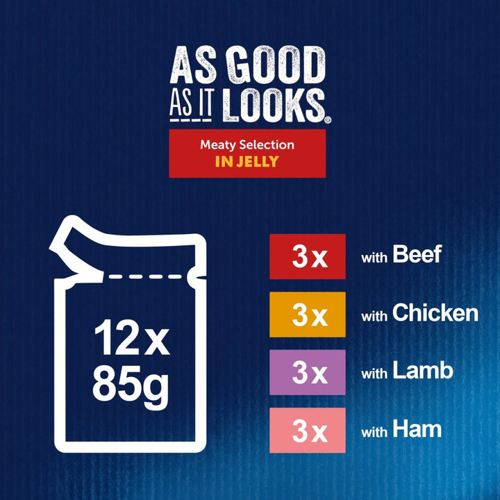 Felix Pouch AGAIL Meaty Selection With Beef 12x85g