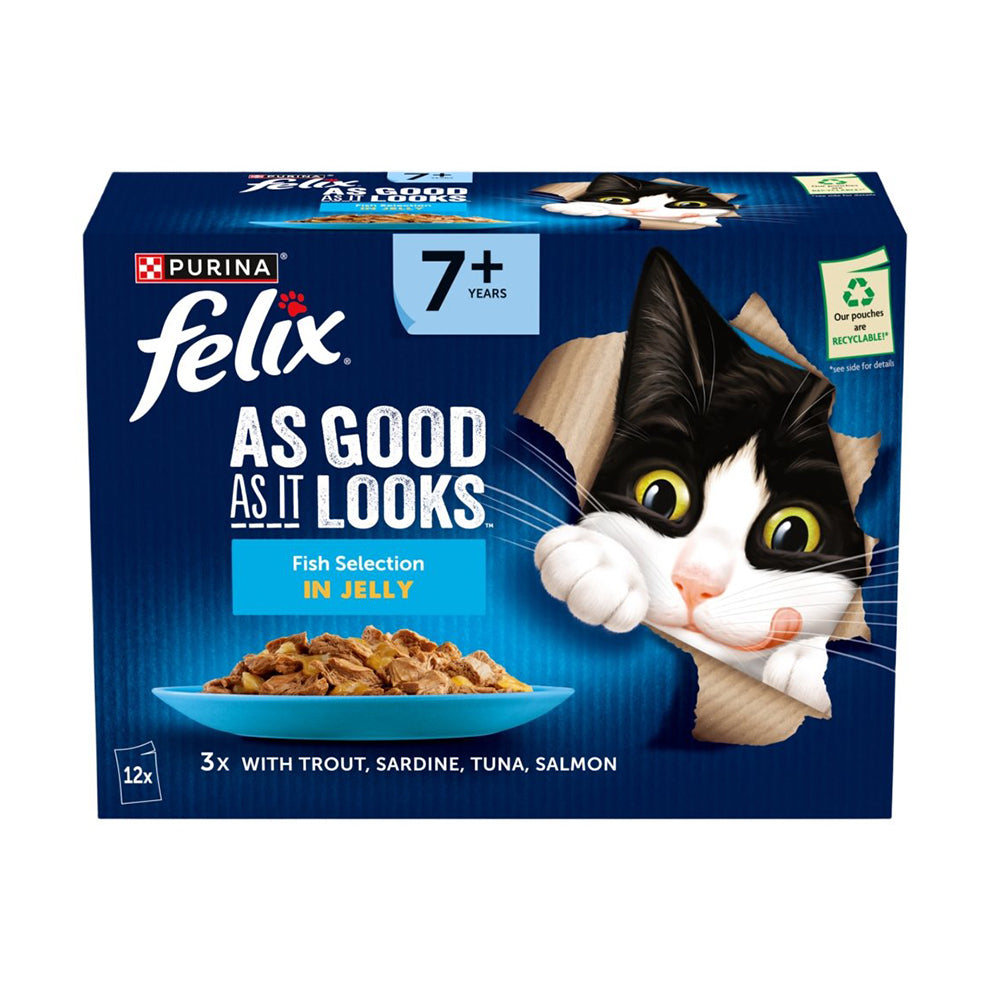 Felix Pouch AGAIL Senior 7+ Fish 12x85g