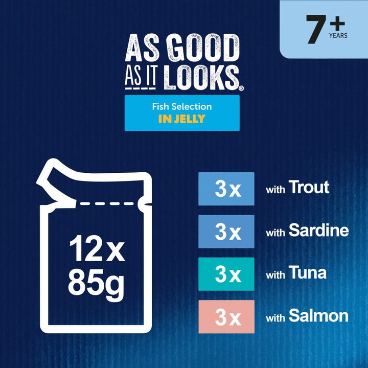 Felix Pouch AGAIL Senior 7+ Fish 12x85g