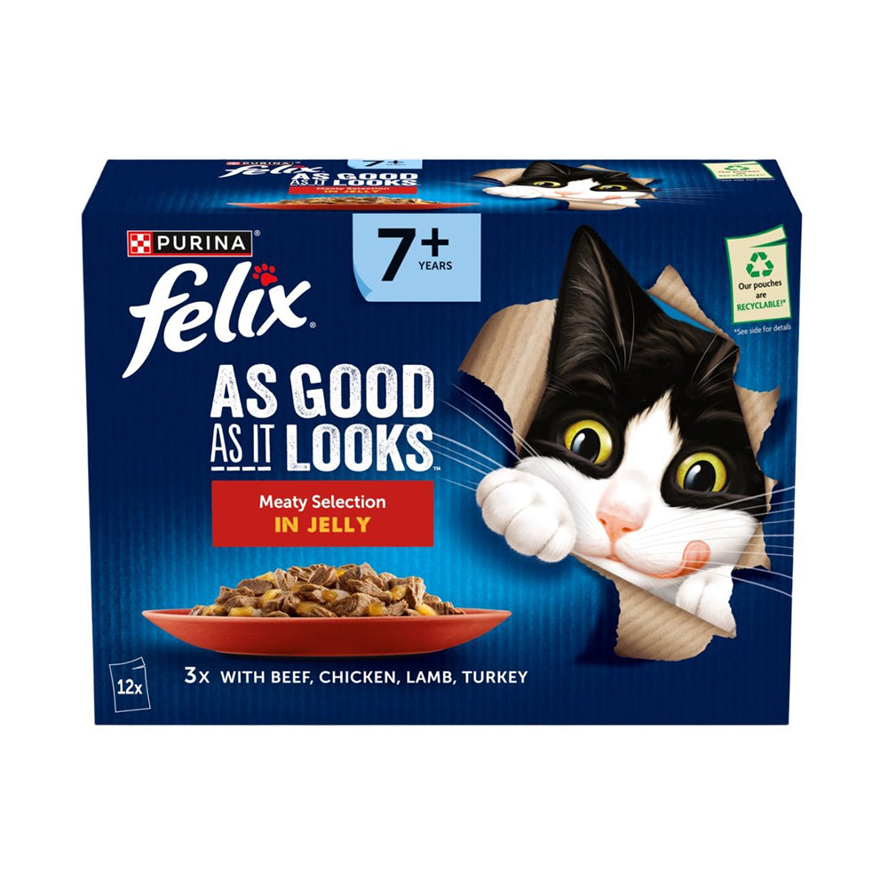 Felix Pouch AGAIL Senior 7+ Meat 12x85g