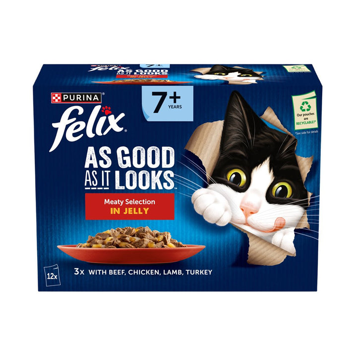 Felix Pouch AGAIL Senior 7+ Meat 12x85g