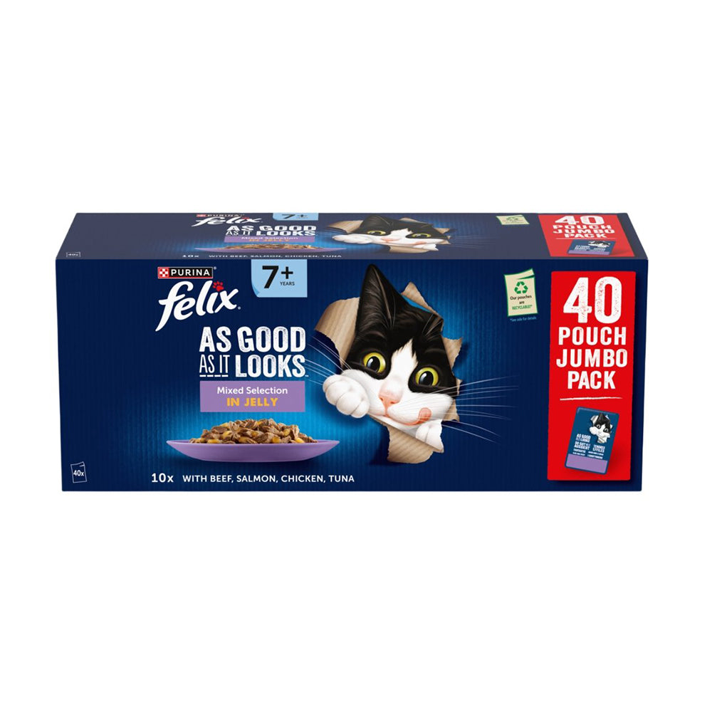 Felix Pouch AGAIL Senior 7+ Meat 40x85g