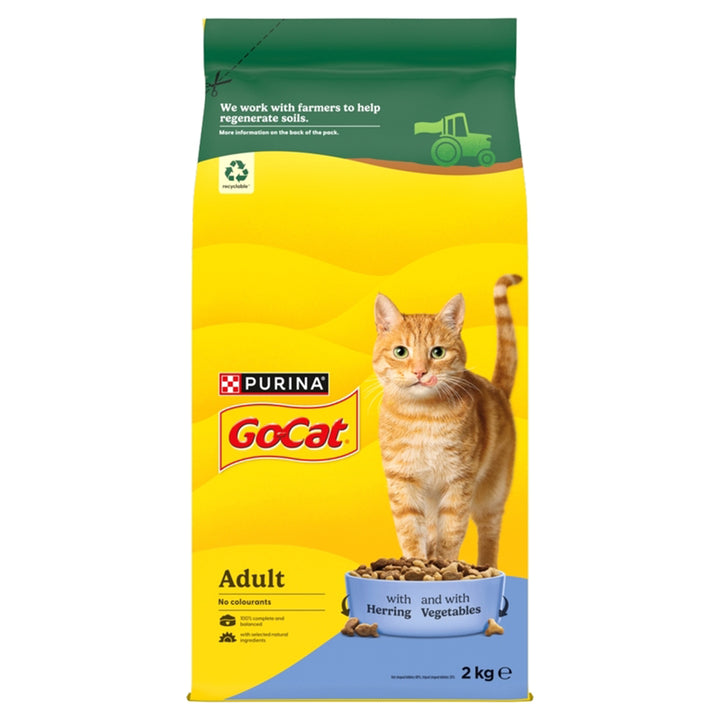 Go-Cat Complete Tuna, Herring & Vegetable Dry Cat Food#2kg