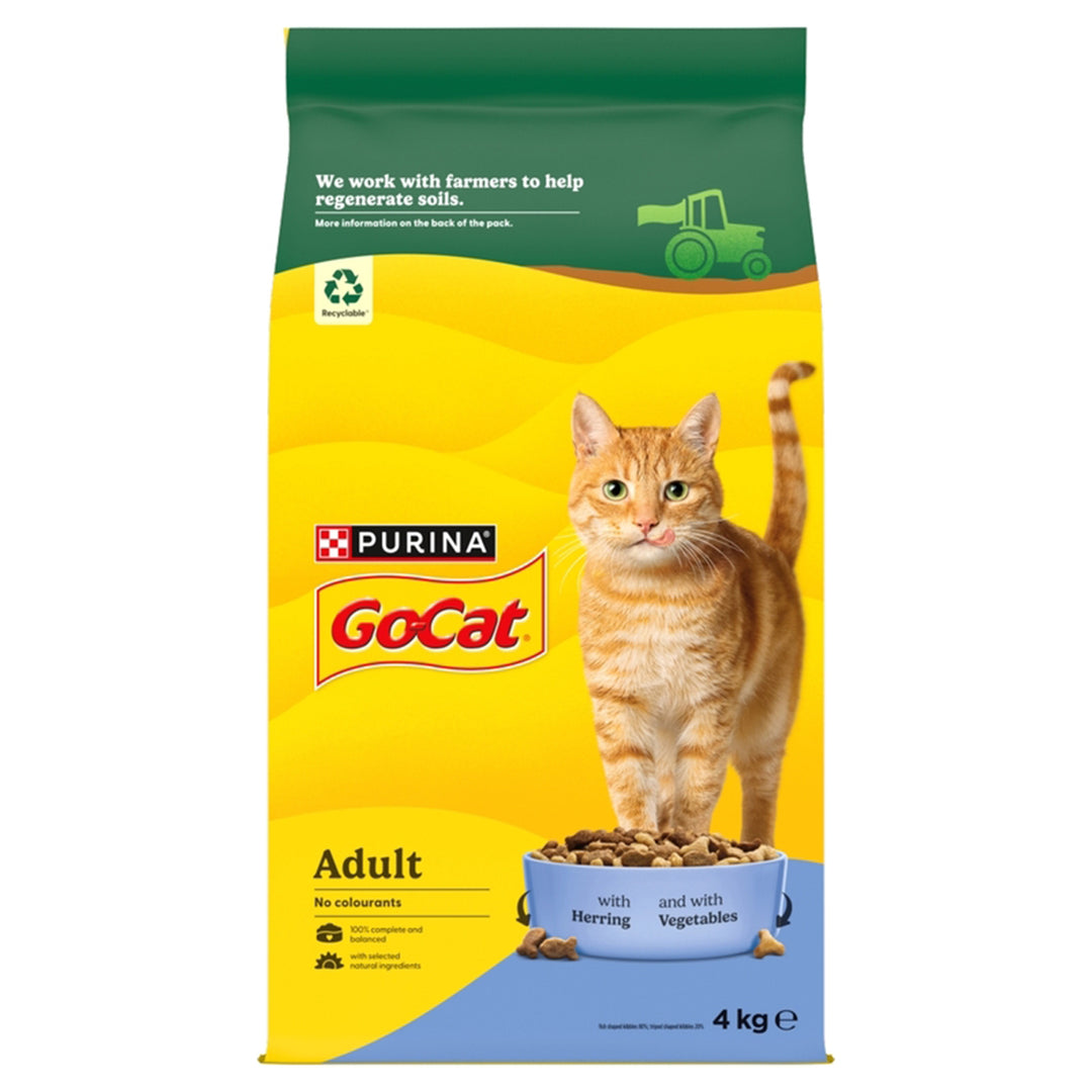 Go-Cat Complete Tuna, Herring & Vegetable Dry Cat Food#4kg