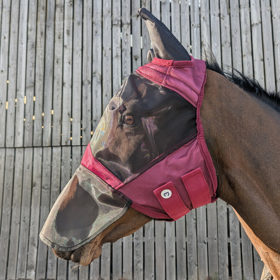 Millbry Hill Fly Mask with Ears & Nose