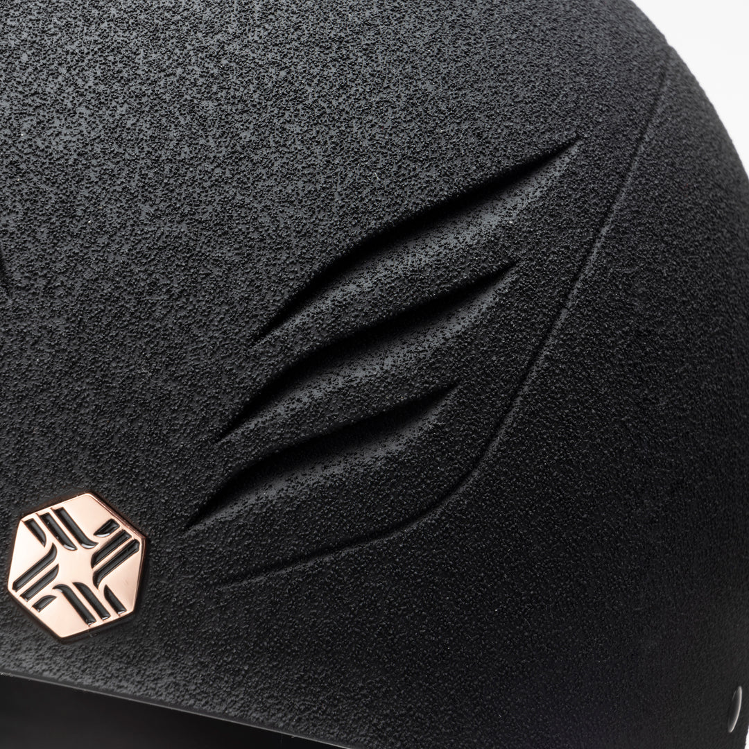 Charles Owen Phoenix Jockey Skull#Rose Gold