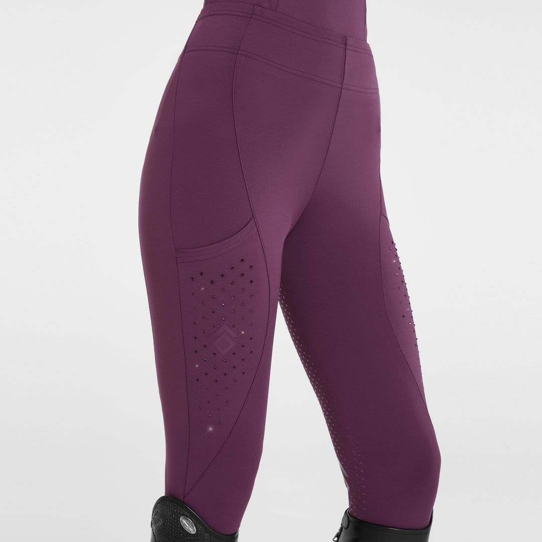 Aztec Diamond Ladies Crystal Full Seat Leggings