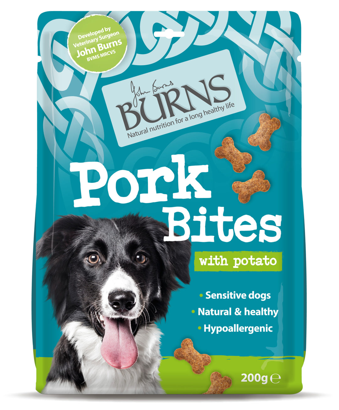 Burns Pork Bites Dog Treats 200g