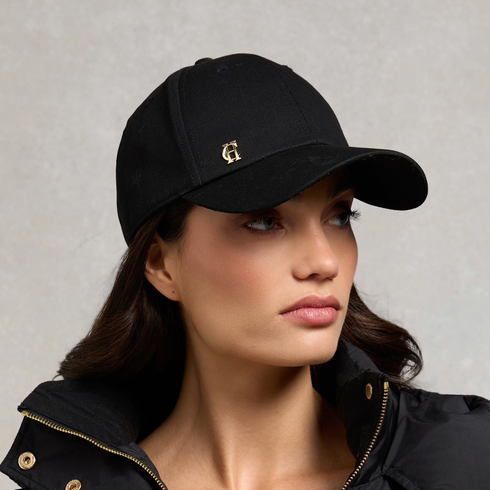 Holland Cooper Ladies Premium Logo Cap - Black | Millbry Hill