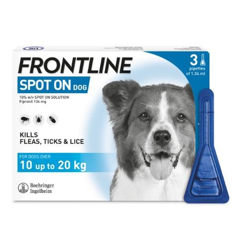 Frontline Spot On for Medium Dogs 3 Pipettes
