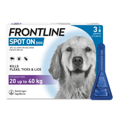 Frontline Spot On for Large Dogs 3 Pipettes
