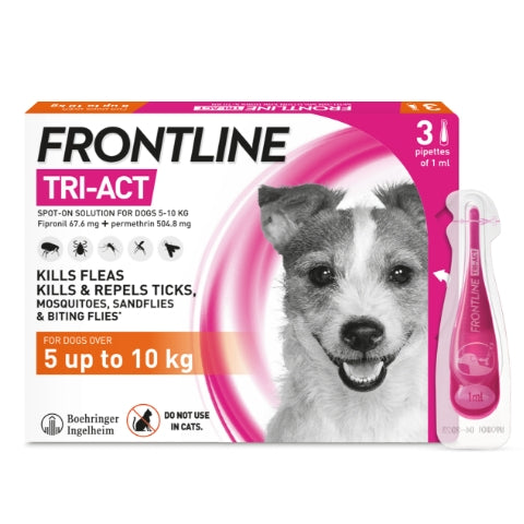 Frontline Tri-Act Spot-on for Small Dogs 5-10kg