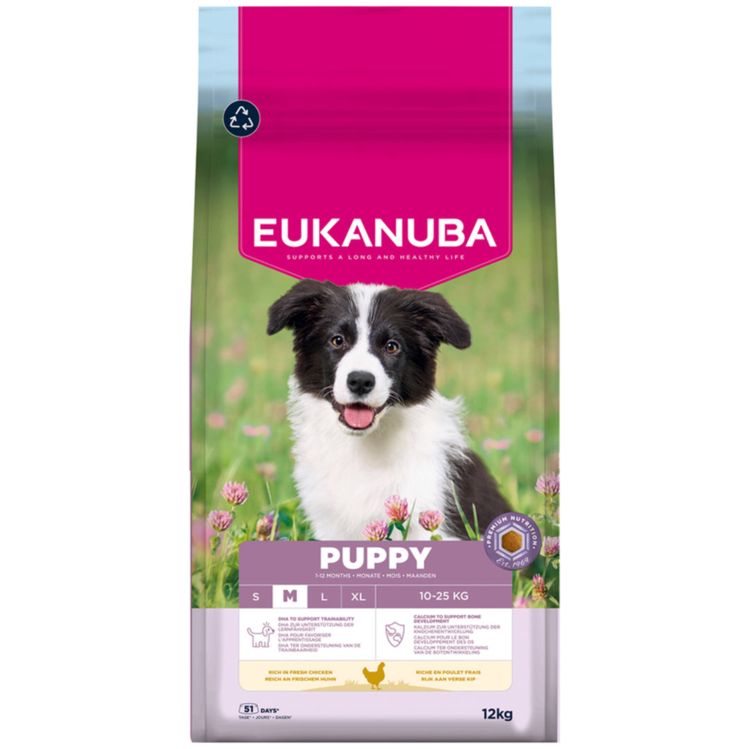 Eukanuba Puppy Medium Breed Dog Food with Chicken