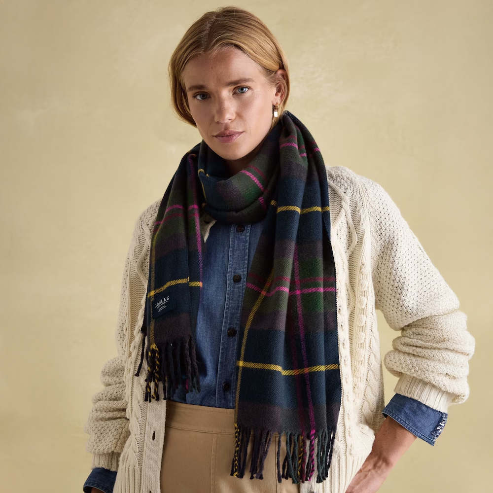 Joules Ladies Langtree Check Scarf