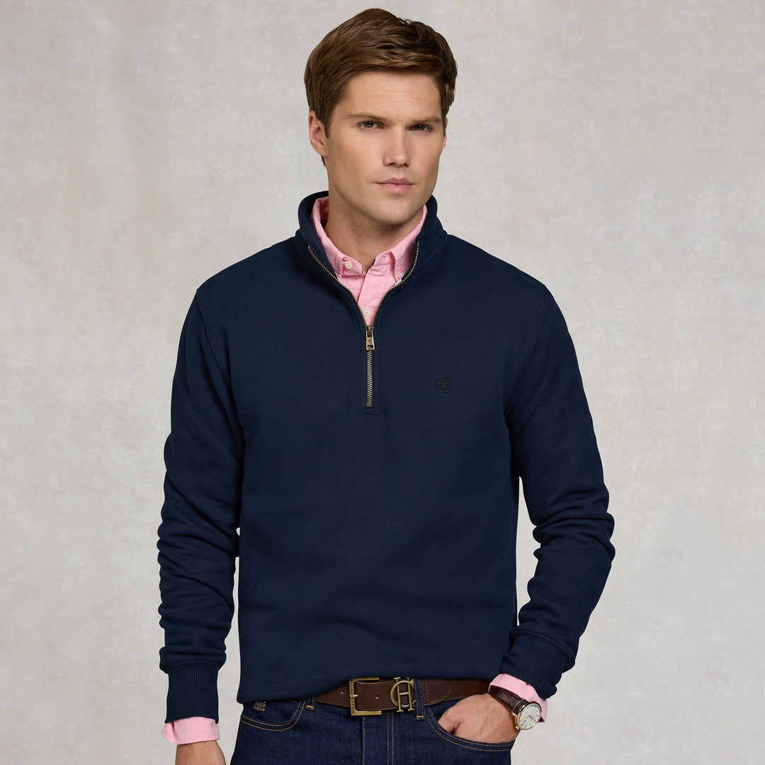 Holland Cooper Mens Quarter Zip Sweat