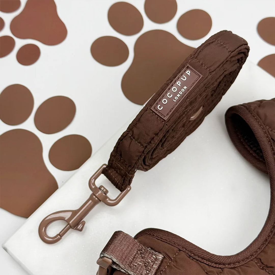 Cocopup Espresso Quilted Lead