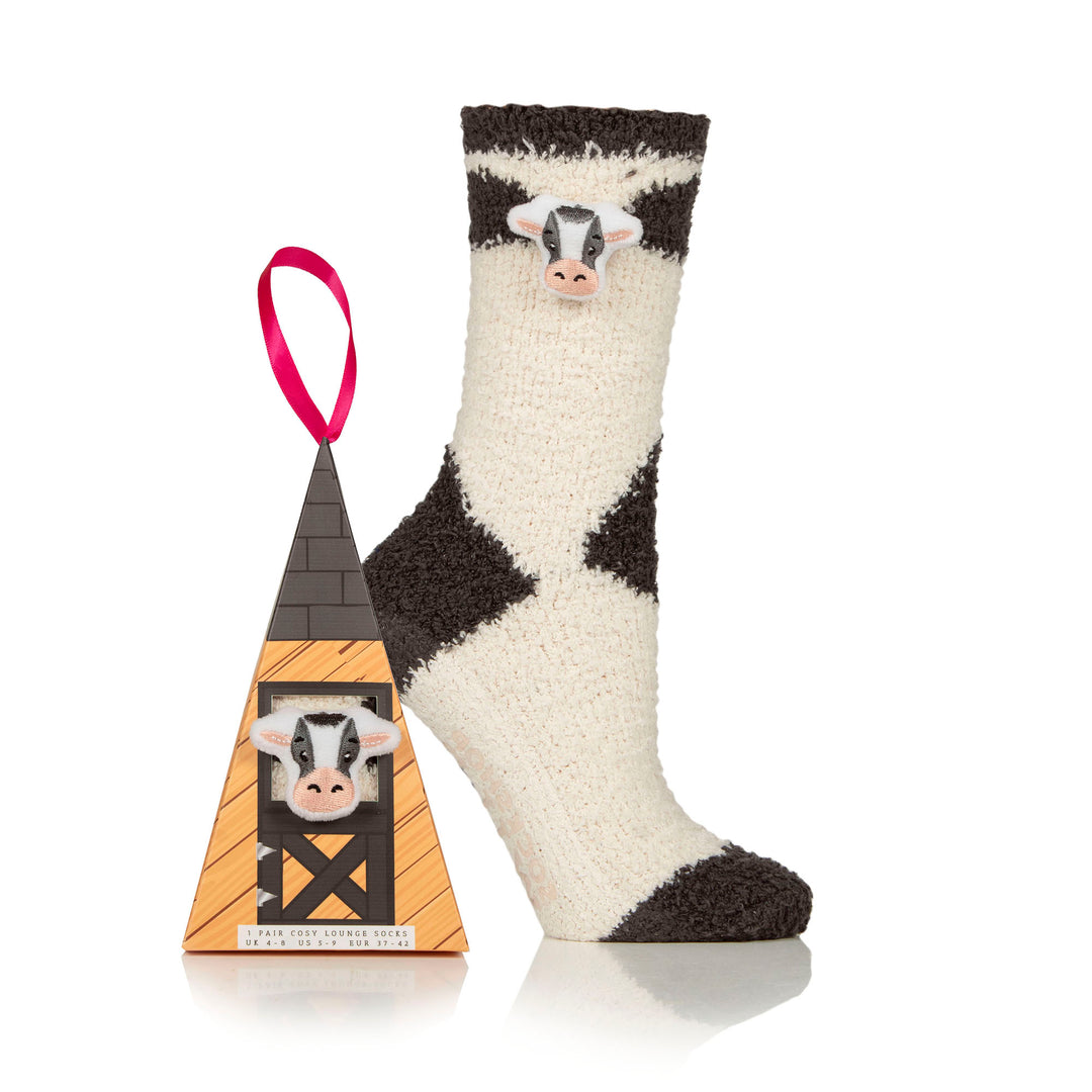 Platinum Ladies Wild Feet Fluffy Lounge Socks - 2 Pack