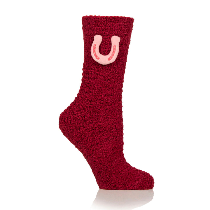 Platinum Ladies Wild Feet Fluffy Lounge Socks - 2 Pack