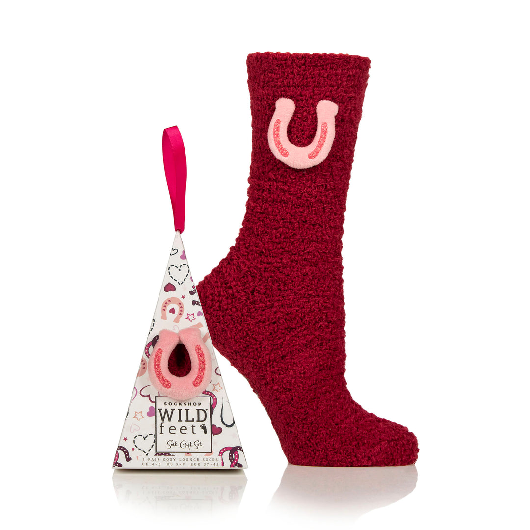 Platinum Ladies Wild Feet Fluffy Lounge Socks - 2 Pack