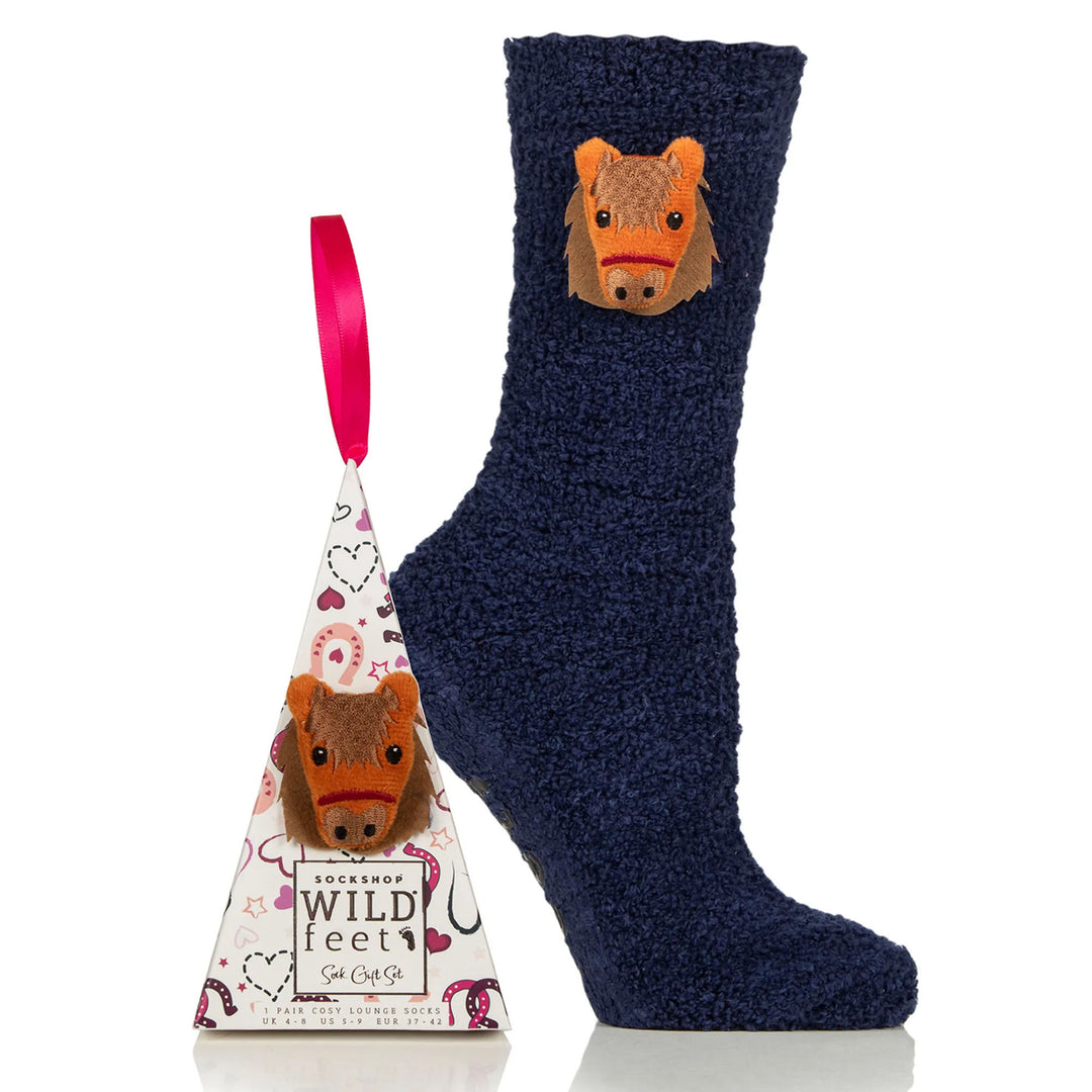 Platinum Ladies Wild Feet Fluffy Lounge Socks - 2 Pack