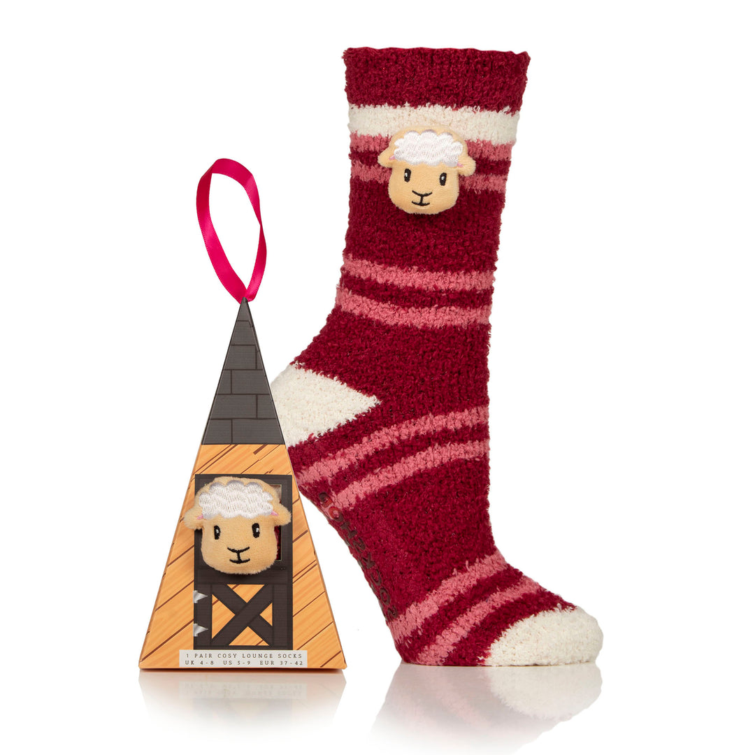 Platinum Ladies Wild Feet Fluffy Lounge Socks - 2 Pack