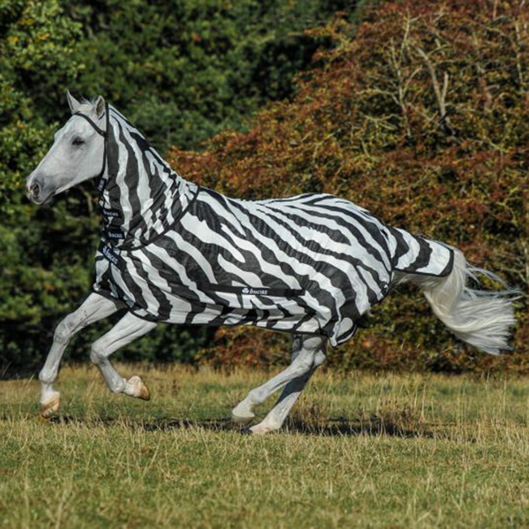 Bucas Buzz- Off Full Neck Zebra Fly Rug