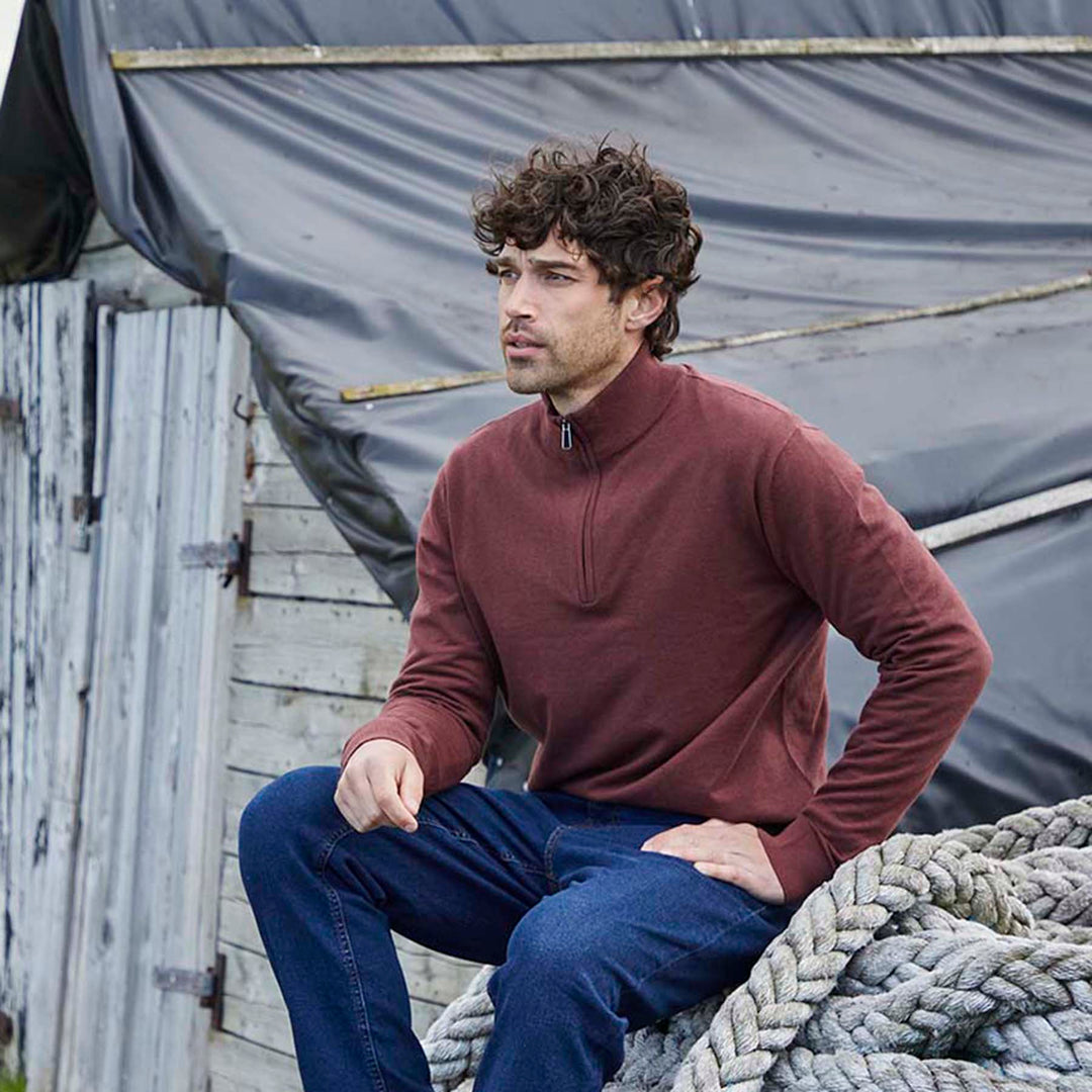 Ridgeline Mens Hartland 1/4 Zip Knit