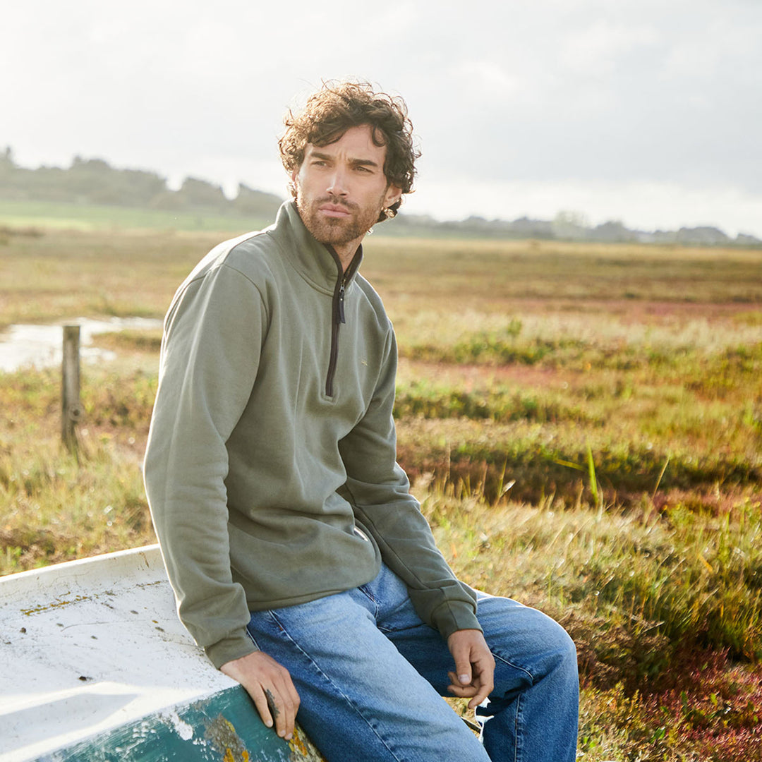 Ridgeline Mens Brancaster 1/4 Zip Top