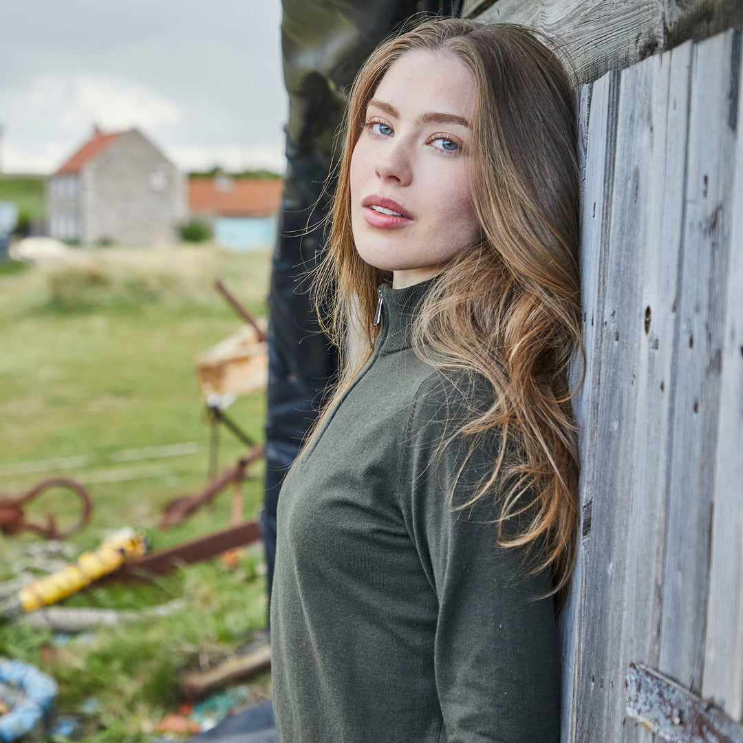 Ridgeline Ladies Melford Knit Quarter Zip