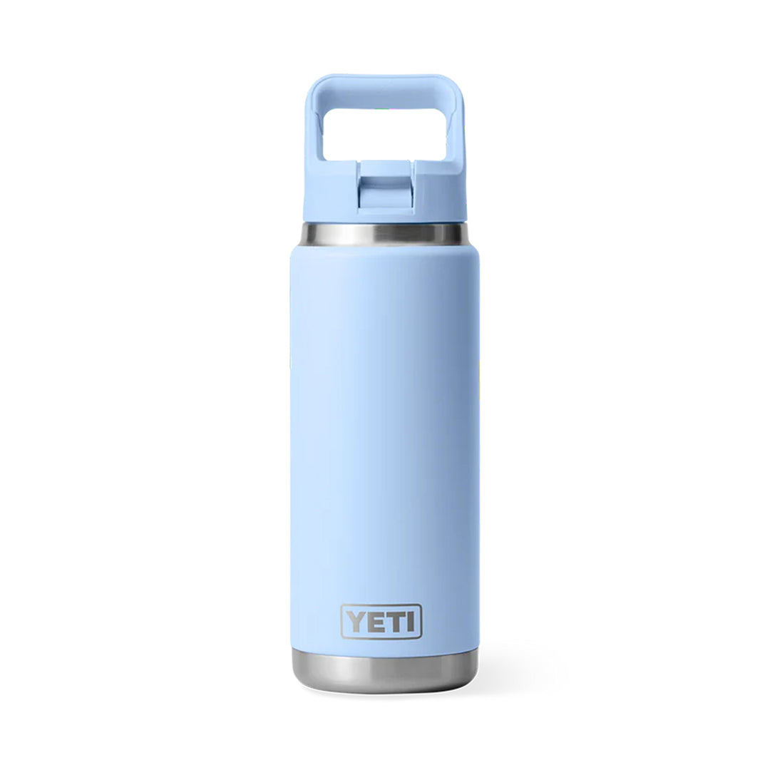 Yeti Rambler 26 Oz colour Straw Bottle - Big Sky Blue