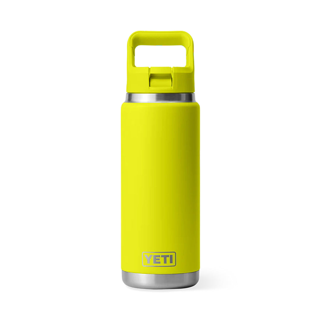 Yeti Rambler 26 oz Colour Straw Bottle - Fire Fly Yellow