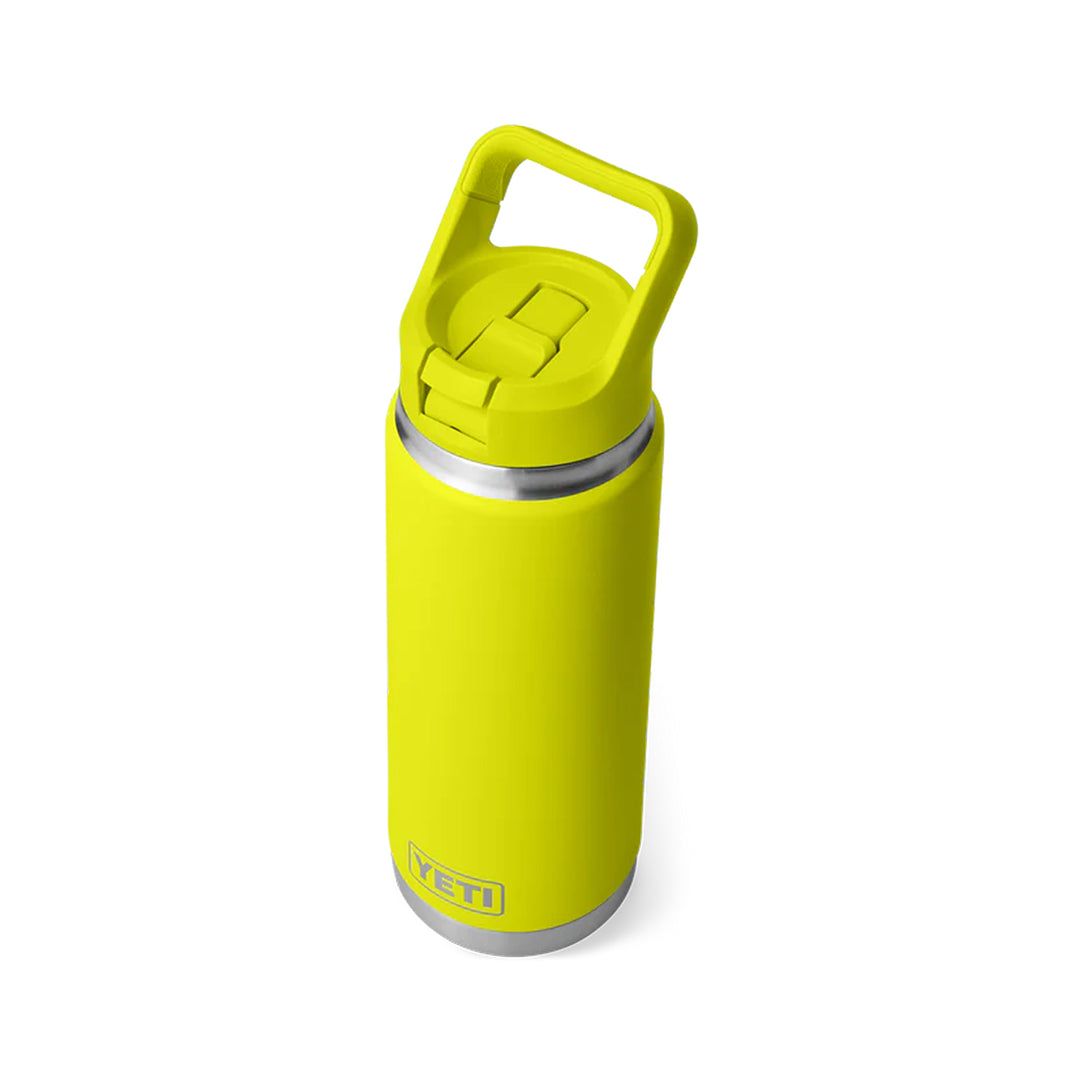 Yeti Rambler 26 oz Colour Straw Bottle - Fire Fly Yellow