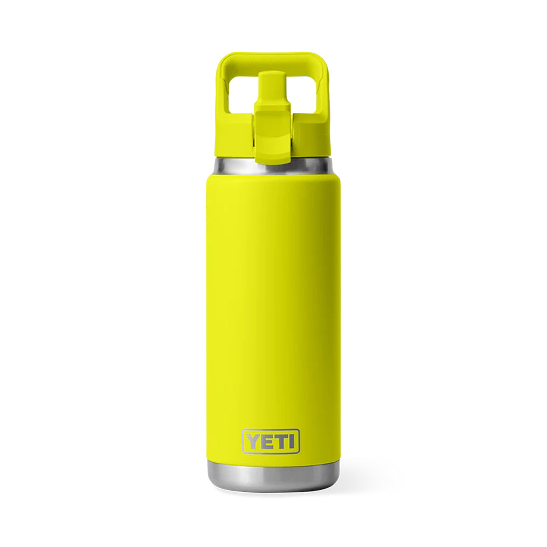 Yeti Rambler 26 oz Colour Straw Bottle - Fire Fly Yellow