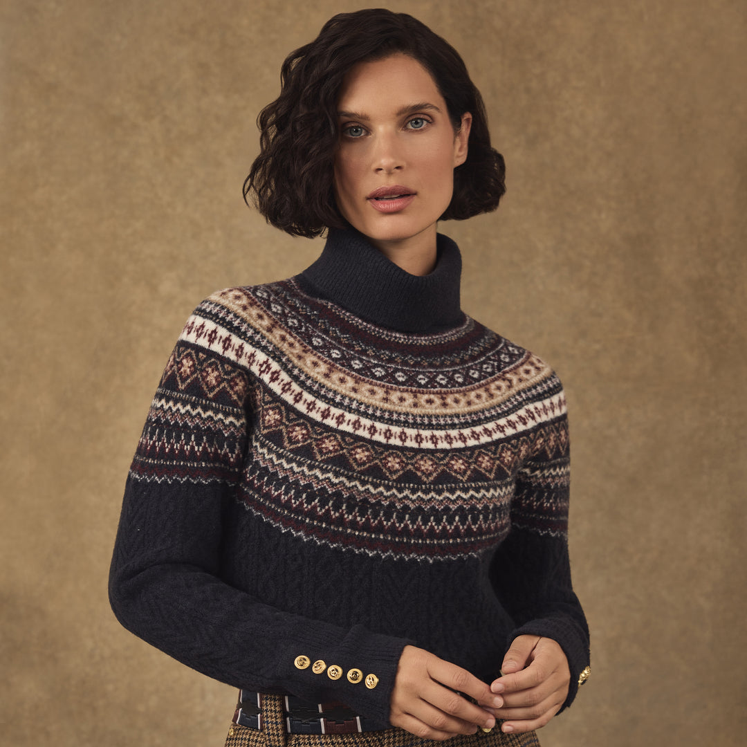 Holland Cooper Ladies Rebecca Roll Neck Knit