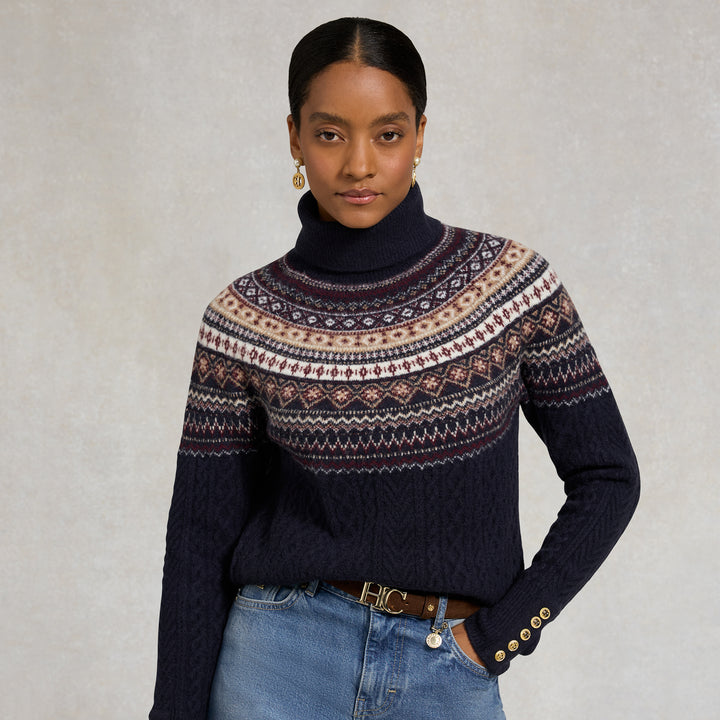 Holland Cooper Ladies Rebecca Roll Neck Knit