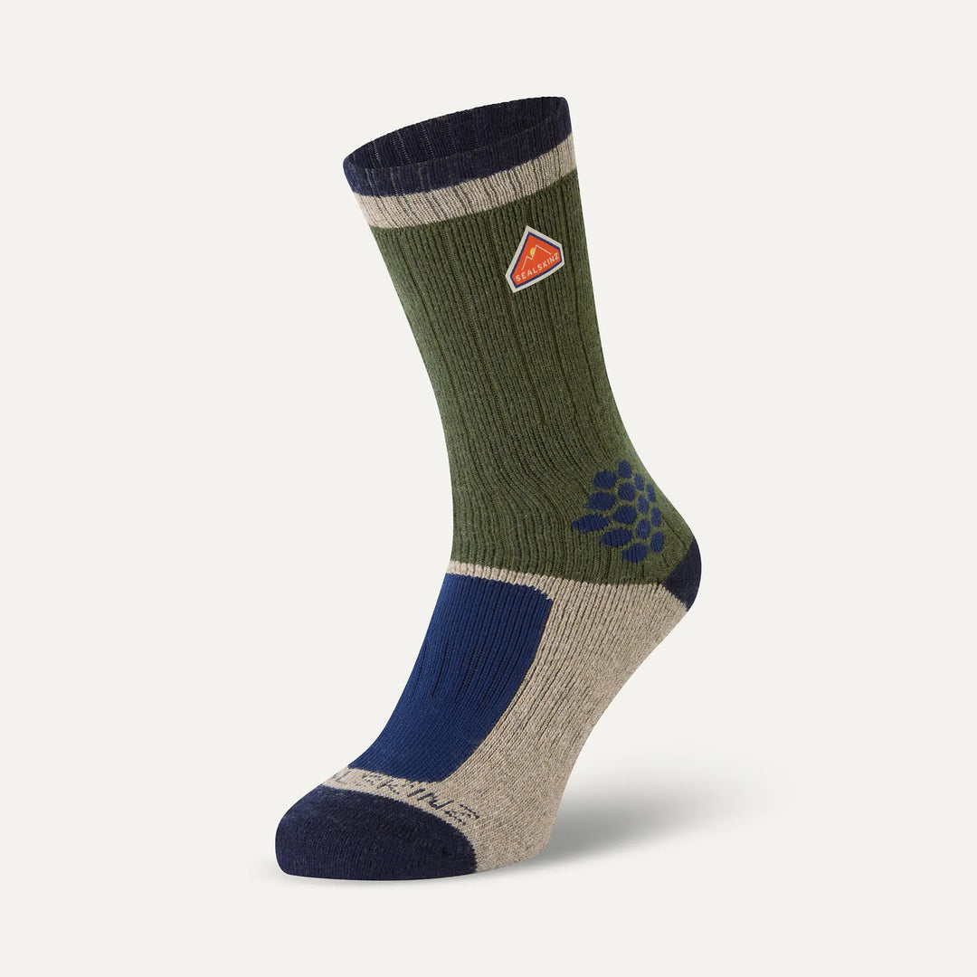 Sealskinz Gresham Recycled Wool Mid Colour Block Sock