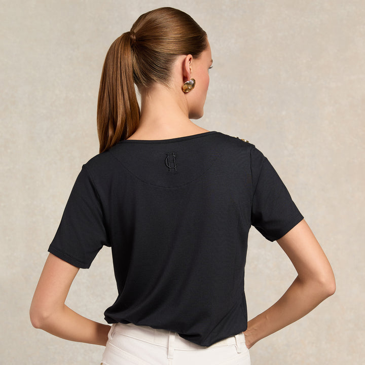 Holland Cooper Ladies Relaxed Fit Crew Neck Tee