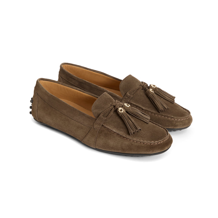 Fairfax & Favor Ladies Limited Edition Fog Suede Rutland Driver