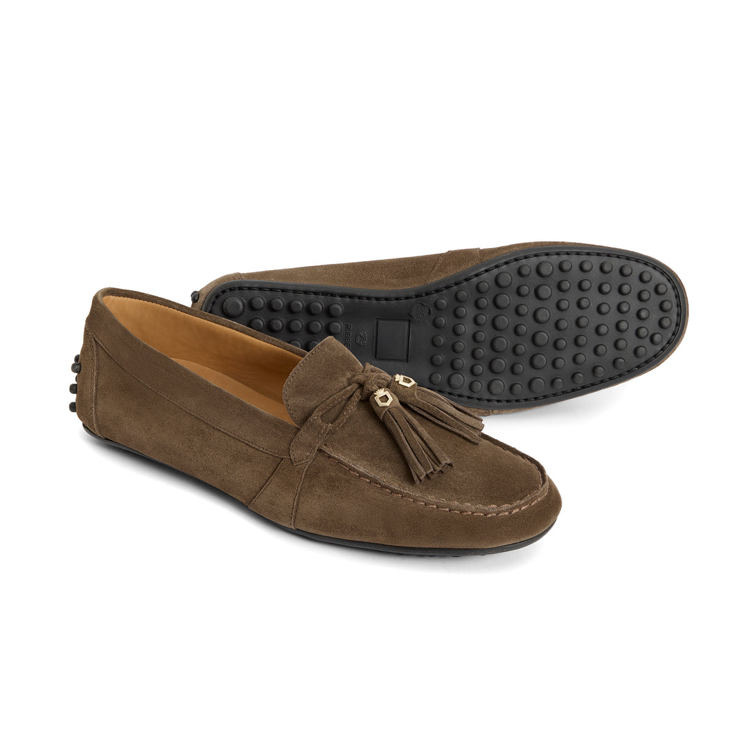 Fairfax & Favor Ladies Limited Edition Fog Suede Rutland Driver
