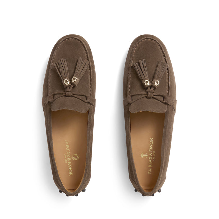 Fairfax & Favor Ladies Limited Edition Fog Suede Rutland Driver
