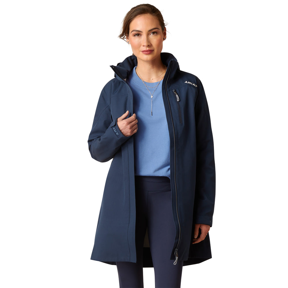 Ariat Ladies Coastal Long H20 Parka#Navy