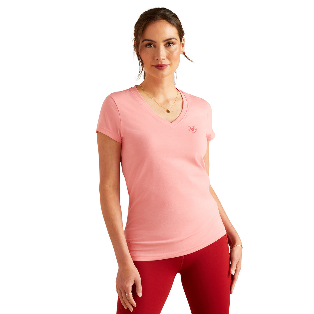 Ariat Ladies Petal Font Short Sleeve T-Shirt#Pink