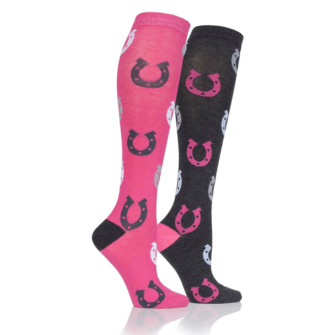 Platinum Junior Lightweight Horseshoe Socks - Epsom