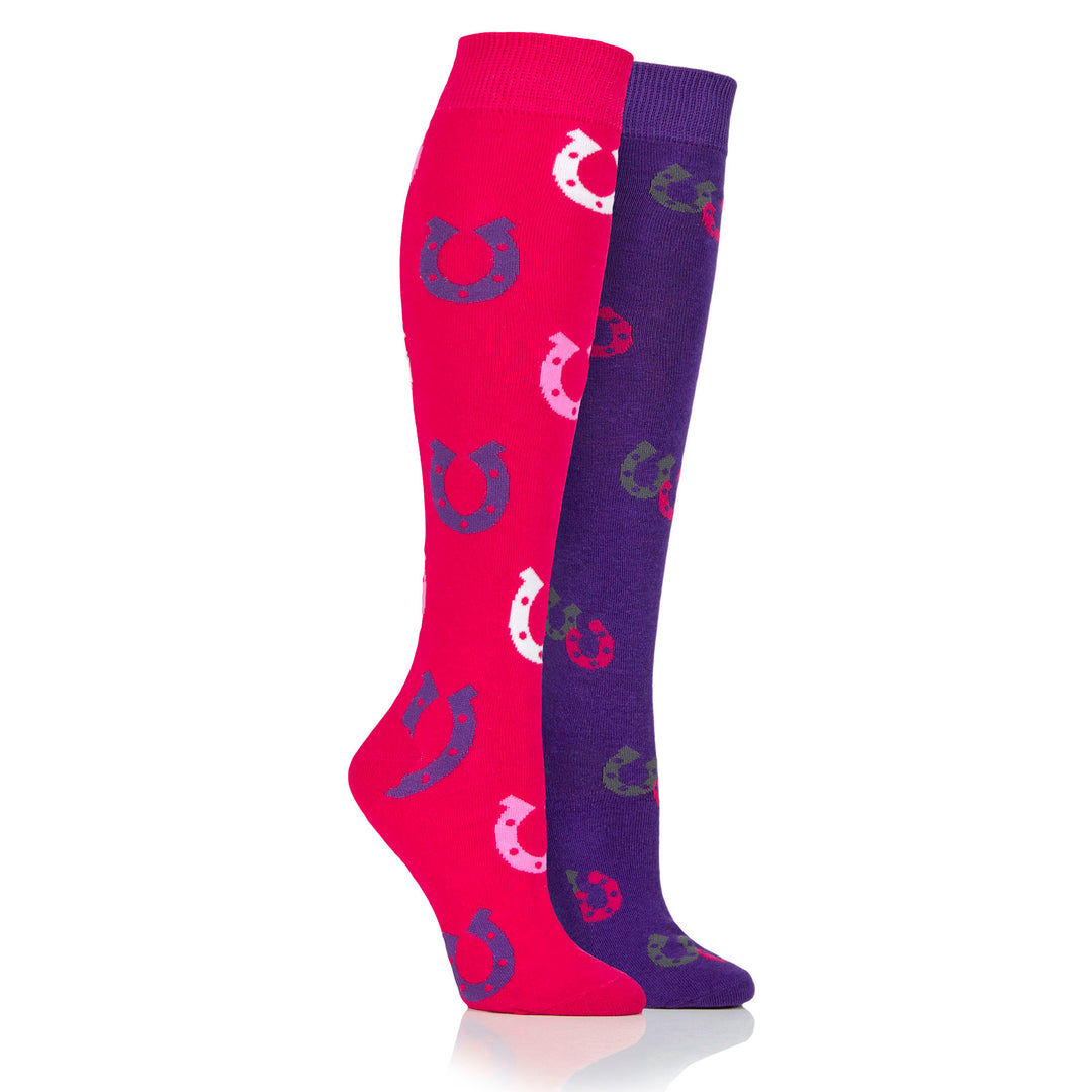 Platinum Junior Lightweight Horseshoe Socks - Epsom