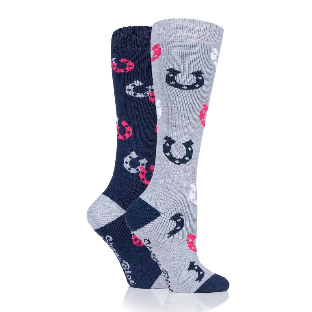 Platinum Junior Mediumweight Horsehoe Socks - Warwick