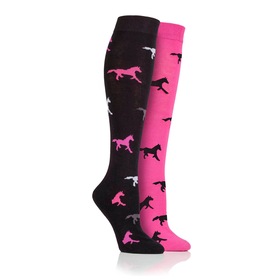 Platinum Ladies Mediumweight Horse Socks - Goodwood