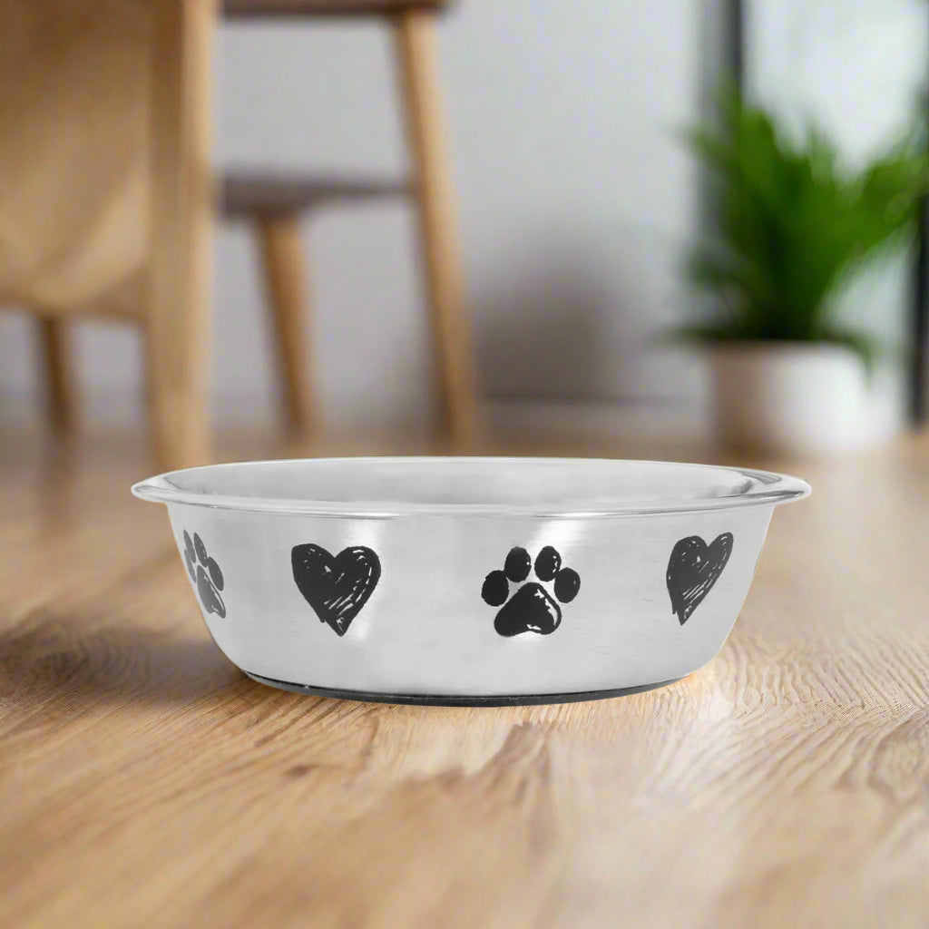 Smart Choice Polished Stainless Steel Pet Bowl